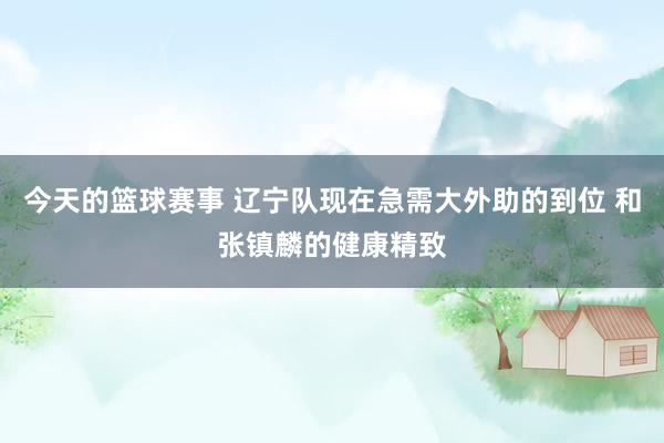 今天的篮球赛事 辽宁队现在急需大外助的到位 和张镇麟的健康精致