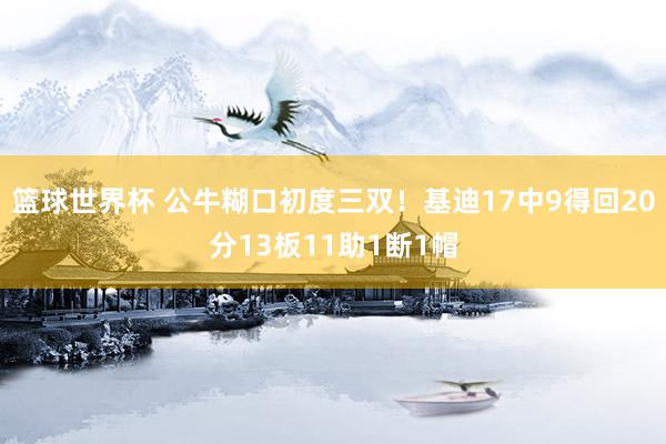 篮球世界杯 公牛糊口初度三双！基迪17中9得回20分13板11助1断1帽